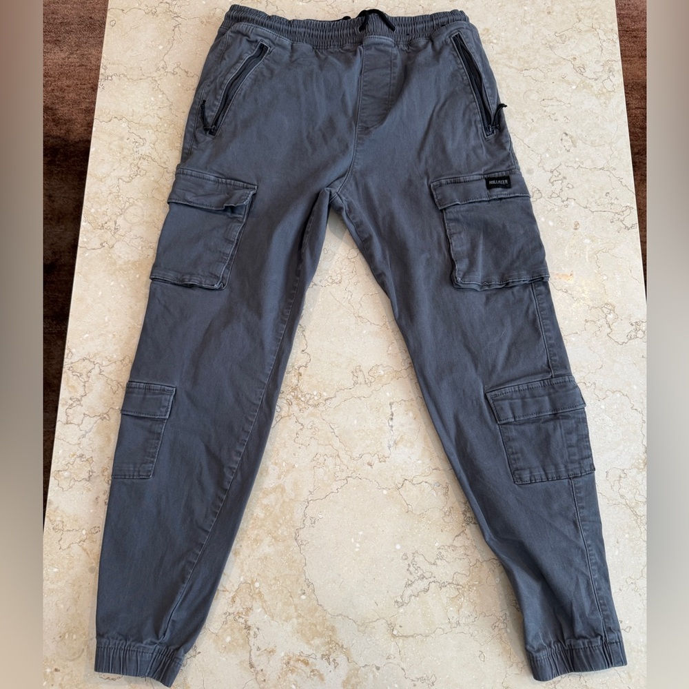 Hollister Dark Gray Cargo Pants for Men